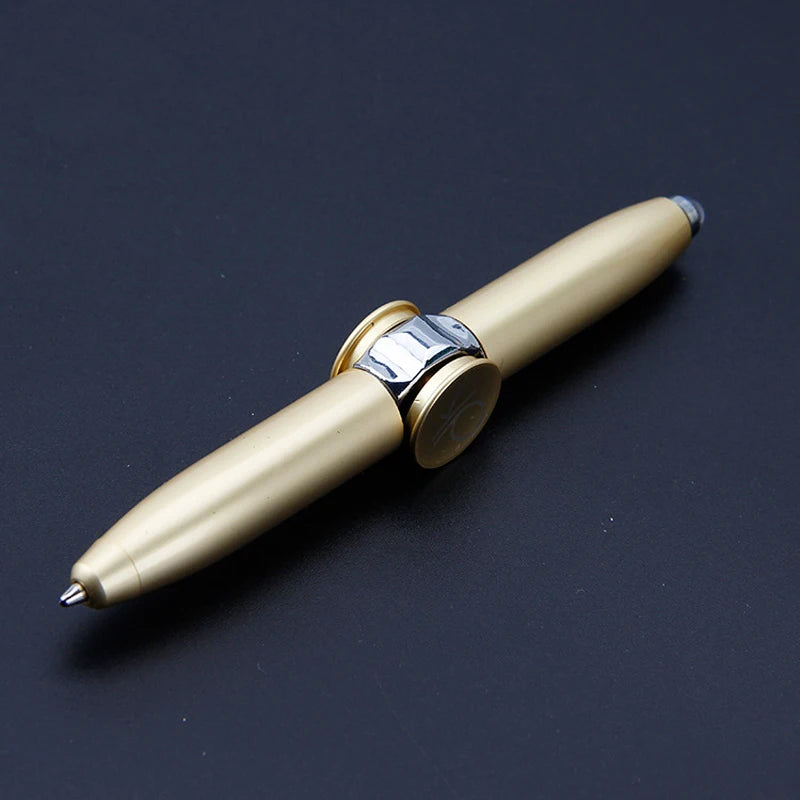 LED Light Spinning Pen Pen Multi-functional Pen Ball Point Pen Anti-Slip High Speed Rotary Toy Pen Learning to Resist Pressure