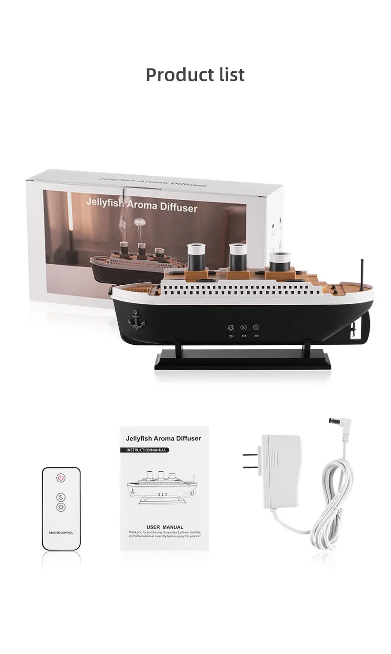 Titanic Ship Model Air Humidifier Diffuser